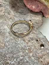 Load image into Gallery viewer, 9ct Y/G Toi Et Moi Champagne Diamond and Pink Tourmaline Ring