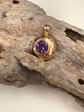 Load image into Gallery viewer, 9ct R/G Amethyst Enhancer Pendant