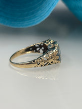 Load image into Gallery viewer, 9ct Y/G Blue Topaz Ring