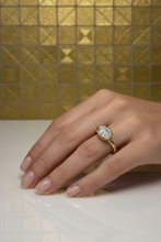 Load image into Gallery viewer, 9ct Y/G 1.5ct Oval Lab Diamond Ring