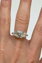 Load image into Gallery viewer, 9ct Y/G Trilogy Asscher Cut &amp; Half Moon LGD Ring