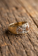 Load image into Gallery viewer, 9ct Y/W&amp;R Gold Australian Chocolate Diamond Ring