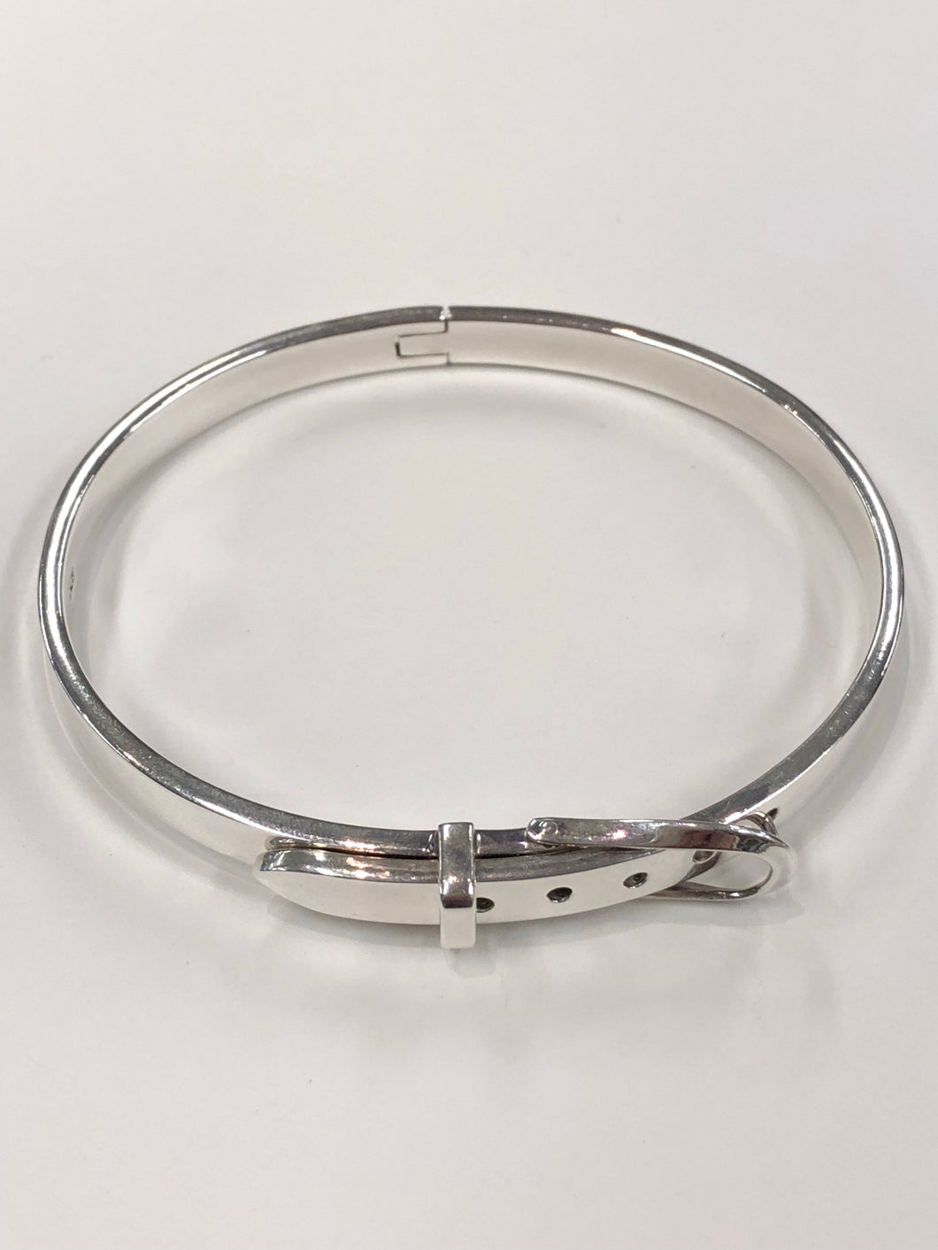Sterling Silver Buckle Bangle