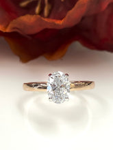 Load image into Gallery viewer, 18ct Rose Gold 1.01ct Oval Lab Grown Diamond Ring