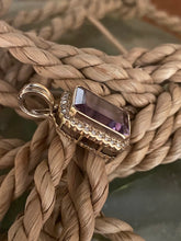 Load image into Gallery viewer, 9ct Gold Amethyst &amp; Diamond Enhancer